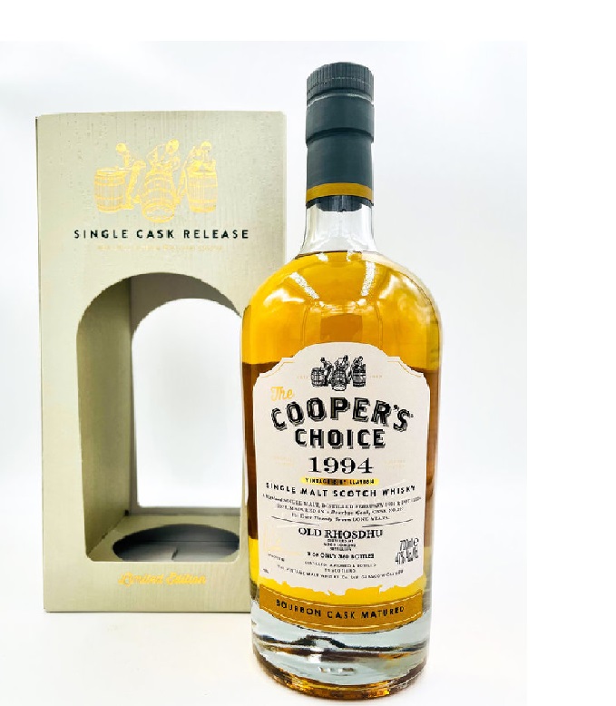 Old Rhosdhu 1994 2021 Bourbon Cask Coopers Choice CC